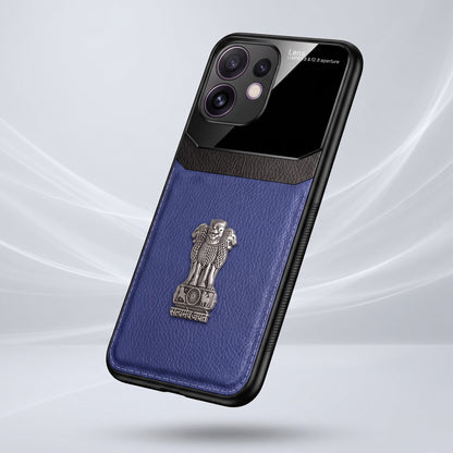 Oppo Reno 16 5G Satyamev Jayate 3D Metal Leather Back Case