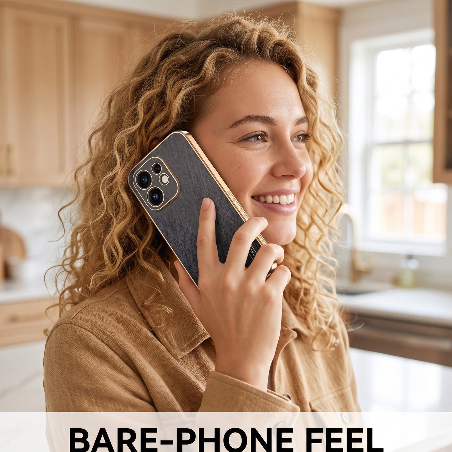 Oppo Reno 16 5G Premium Electroplated Frame Gold Thread Pattern Soft Case
