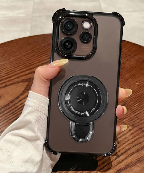Oppo Reno 15 Pro Mini 5G Luxury Four Corner Invincible Bracket Ring Stand Case