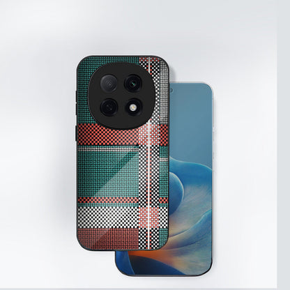 Oppo F29 Pro 5G Luxury Grid Pattern Glass Back Shockproof Case