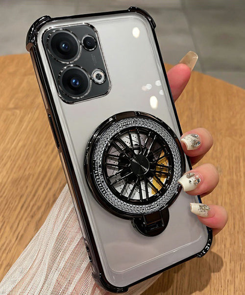 Oppo F31 5G Premium Stress Buster Wheel Rotating Shockproof Airbags Case
