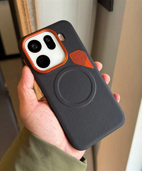 Oppo Find X9 5G Premium Magnetic Heat Dissipation Vegan Leather Case