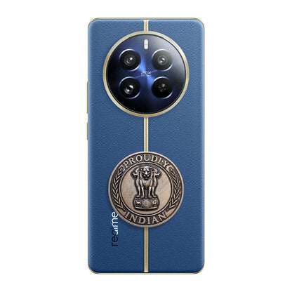 Realme 12 Pro+ 5G Compatible Satyamev Jayate 3D Metal Emblem Sticker