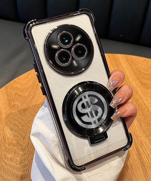 Realme 14 Pro+ 5G Four Corner Airbags 100% Original Astro Money Magnet Rotating Dollar Case