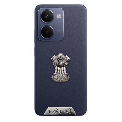 Realme P3 Ultra 5G Compatible Satyamev Jayate 3D Metal Emblem Sticker