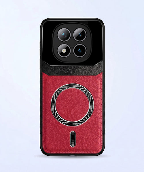 Redmi Note 15 Pro+ 5G Premium Magsafe Magnetic Leather Lens Protective Case