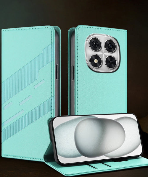 Redmi Note 14 Pro+ 5G Magnetic Embossed Multi-Functional Wallet Retro PU Leather Flip Case
