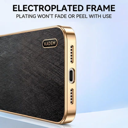Redmi Note 15 Pro+ 5G Premium Electroplated Frame Gold Thread Pattern Soft Case