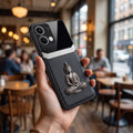 Oppo Reno 13 5G Buddha Spiritual 3D Metal Protective Leather Back Case