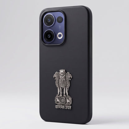 Oppo Reno 13 5G Compatible Satyamev Jayate 3D Metal Emblem Sticker