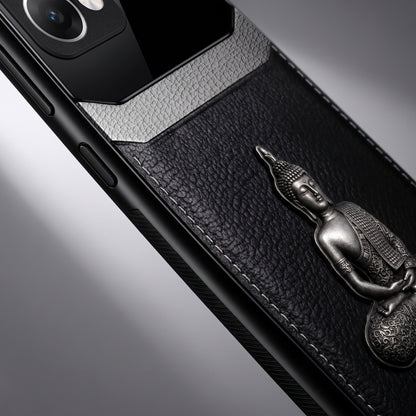 Oppo Reno 13 5G Buddha Spiritual 3D Metal Protective Leather Back Case