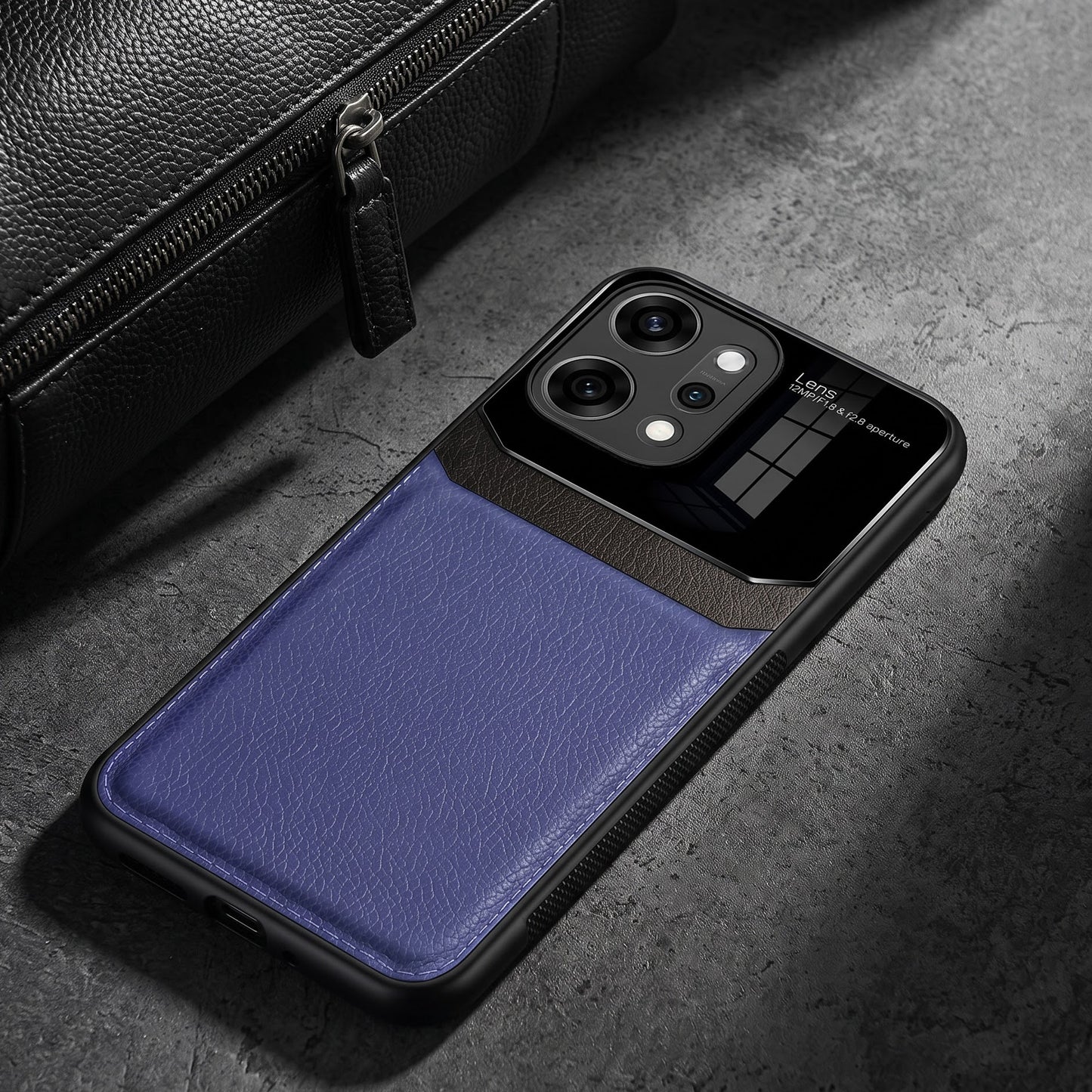 Oppo Reno 14 Pro 5G Premium Leather Lens Protective Case