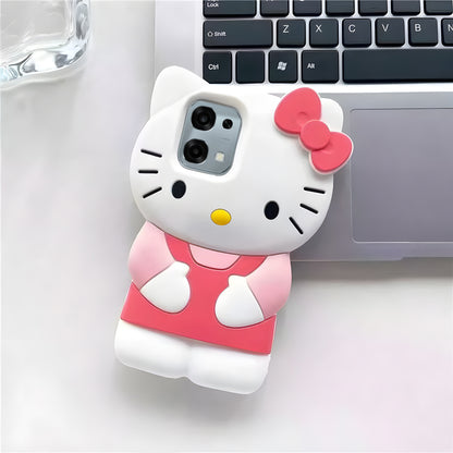 Oppo F31 5G Cute Kitty 3D Cartoon Soft Silicone Cover