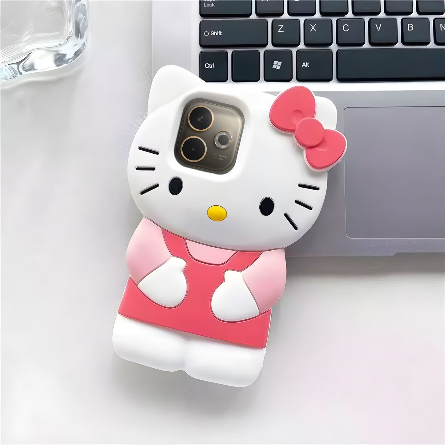 Oppo A5 Pro 5G Cute Kitty 3D Cartoon Soft Silicone Cover