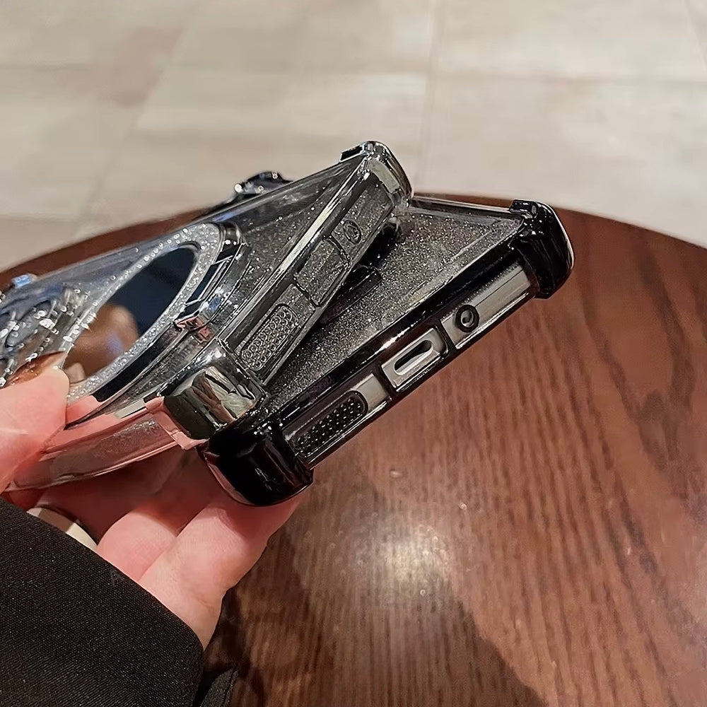 Redmi Note 14 Pro 5G Luxury Shimmer Mirror Back Shockproof Airbag Case