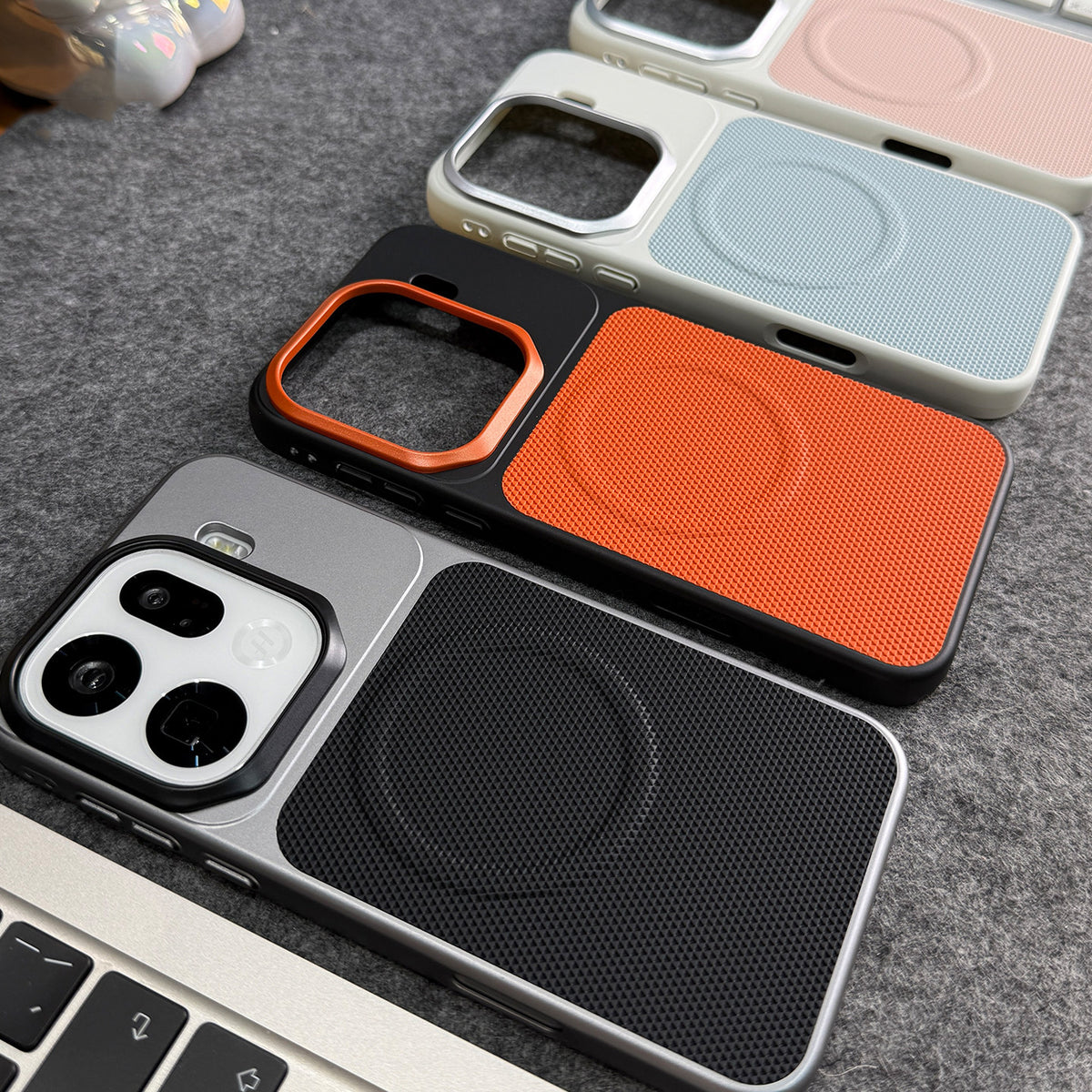 Oppo Find X9 5G Fine Mesh Pattern Matte Magnetic MagSafe Case