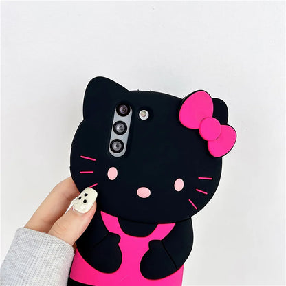 Samsung Galaxy A36 5G Cute Kitty 3D Cartoon Soft Silicone Cover