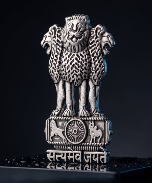 Vivo T1x 5G Compatible Satyamev Jayate 3D Metal Emblem Sticker