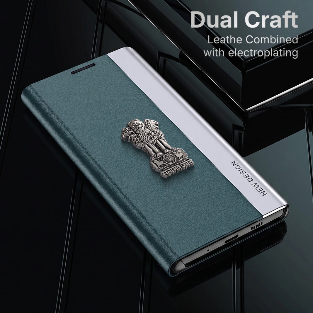 Motorola Edge 70 Pro 5G Satyamev Jayate Flip Leather Case