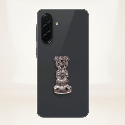 Samsung Galaxy A56 5G Compatible Satyamev Jayate 3D Metal Emblem Sticker