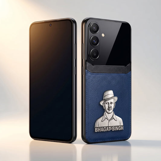Samsung Galaxy A16 5G Shaheed Bhagat Singh 3D Metal Leather Back Case
