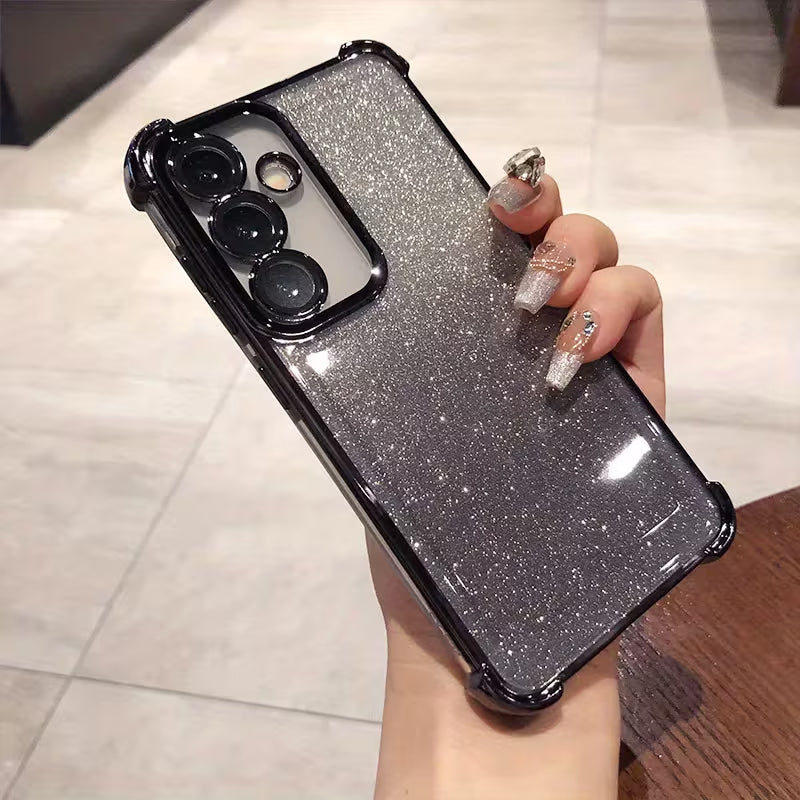 Samsung Galaxy A56 5G Luxury Shimmer Shockproof Airbag Case