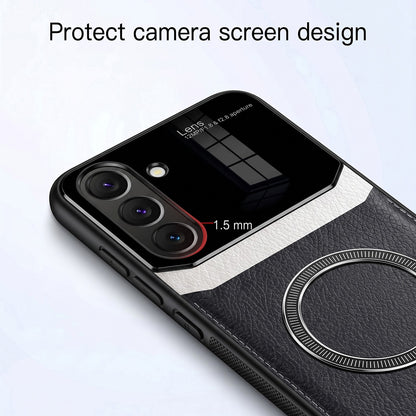 Samsung Galaxy A37 5G Premium Magsafe Magnetic Leather Lens Protective Case