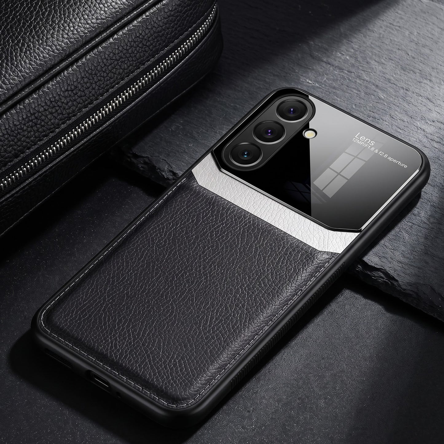 Samsung Galaxy A27 5G Premium Leather Lens Protective Case