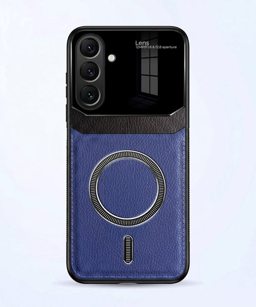 Samsung Galaxy A57 5G Premium Magsafe Magnetic Leather Lens Protective Case