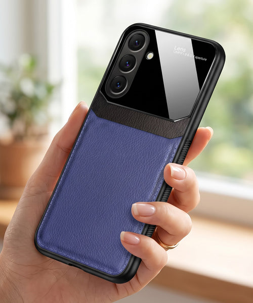 Samsung Galaxy A27 5G Premium Leather Lens Protective Case