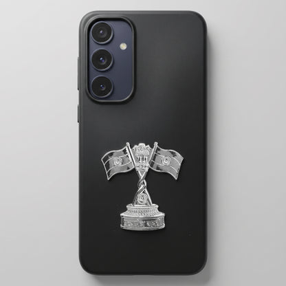 Samsung Galaxy A35 5G Compatible 3D Indian Metal Flag Emblem Sticker