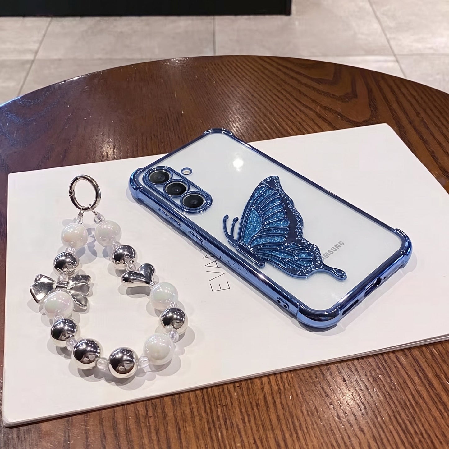 Samsung Galaxy A16 5G Premium Butterfly Transparent Shockproof Airbag Phone Case
