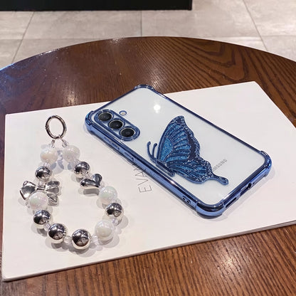 Samsung Galaxy A16 5G Premium Butterfly Transparent Shockproof Airbag Phone Case