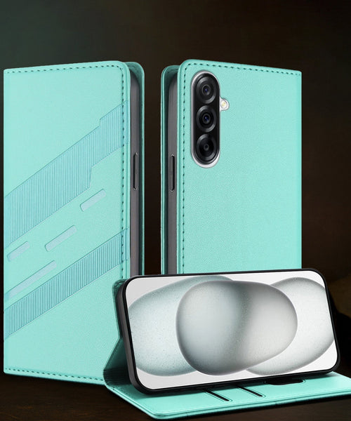 Samsung Galaxy A36 5G Magnetic Embossed Multi-Functional Wallet Retro PU Leather Flip Case