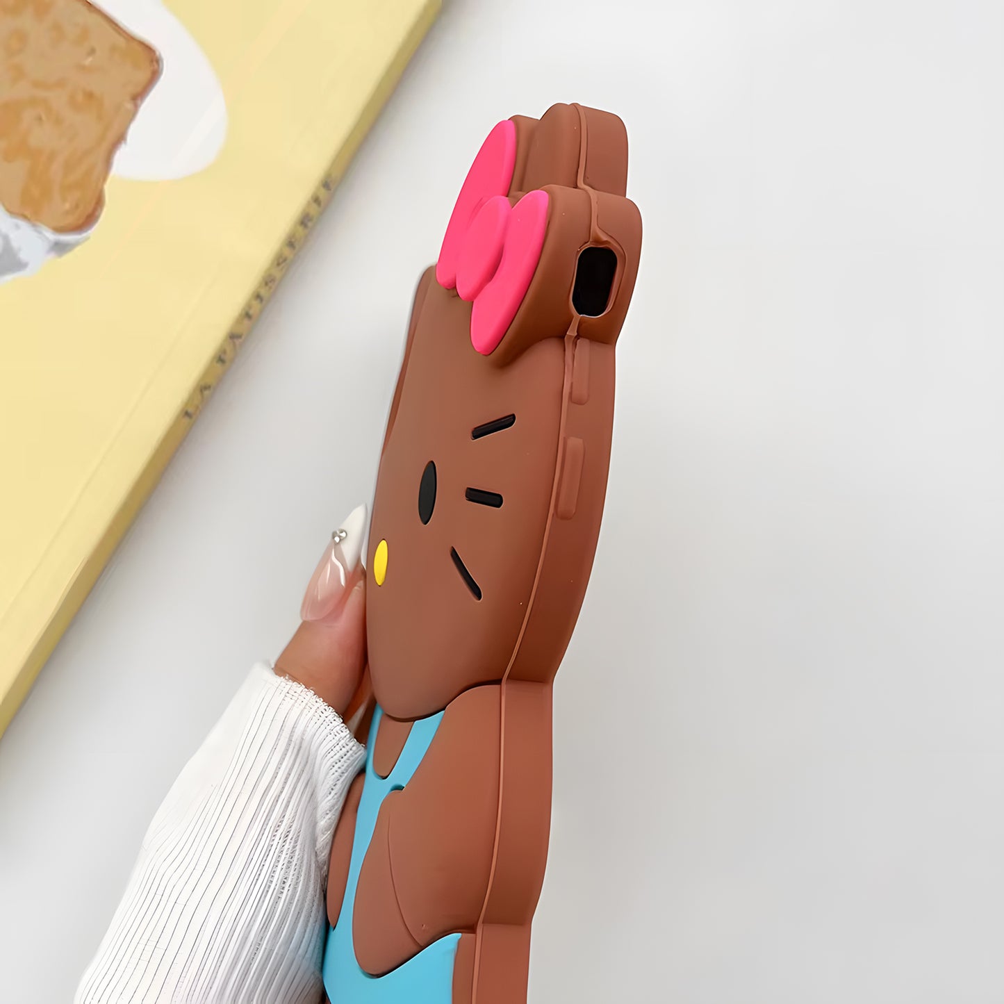 Oppo A5 Pro 5G Cute Kitty 3D Cartoon Soft Silicone Cover