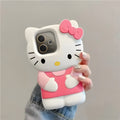 Oppo A5 Pro 5G Cute Kitty 3D Cartoon Soft Silicone Cover