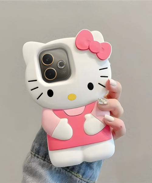 Oppo A5 Pro 5G Cute Kitty 3D Cartoon Soft Silicone Cover