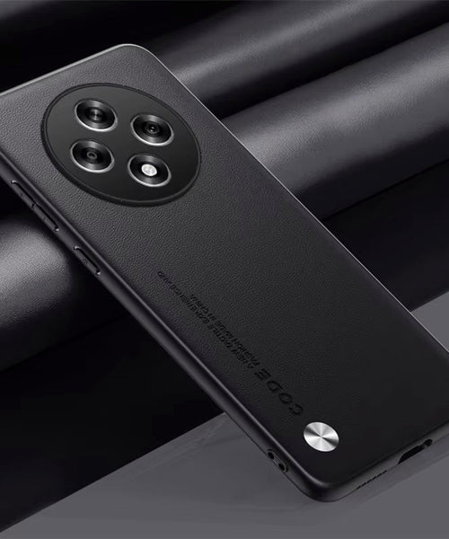 Oppo F27 Pro+ 5G Soft Vegan Leather Grain Protective Back Case