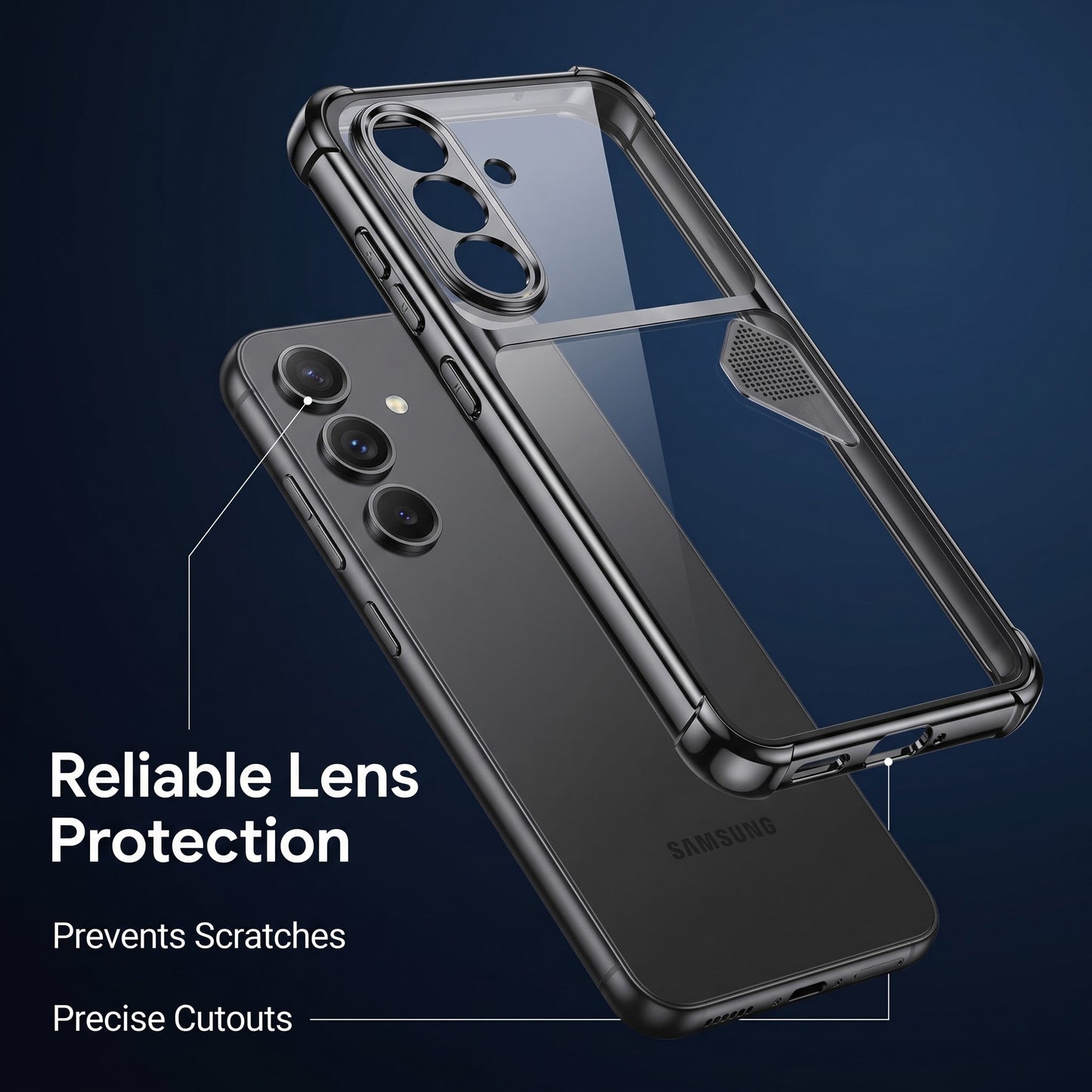 Samsung Galaxy A36 5G Dual-Tone Transparent Shockproof Heat Dissipation Case