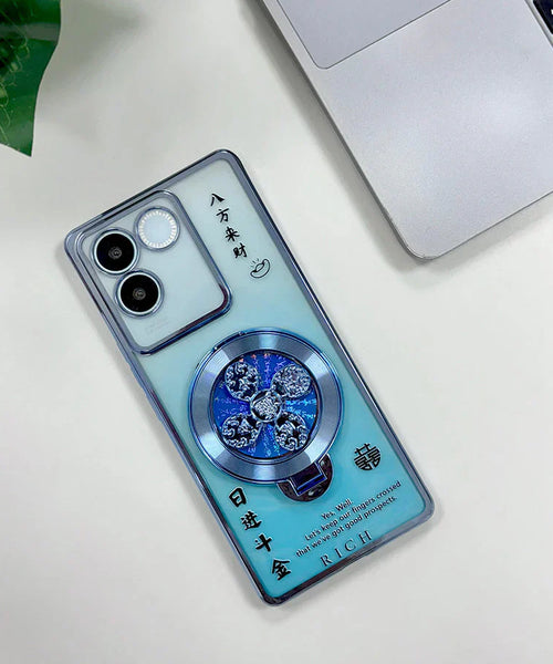 Vivo T2 Pro 5G Rich Manifestation Reflective Fidget Rotating Back Case
