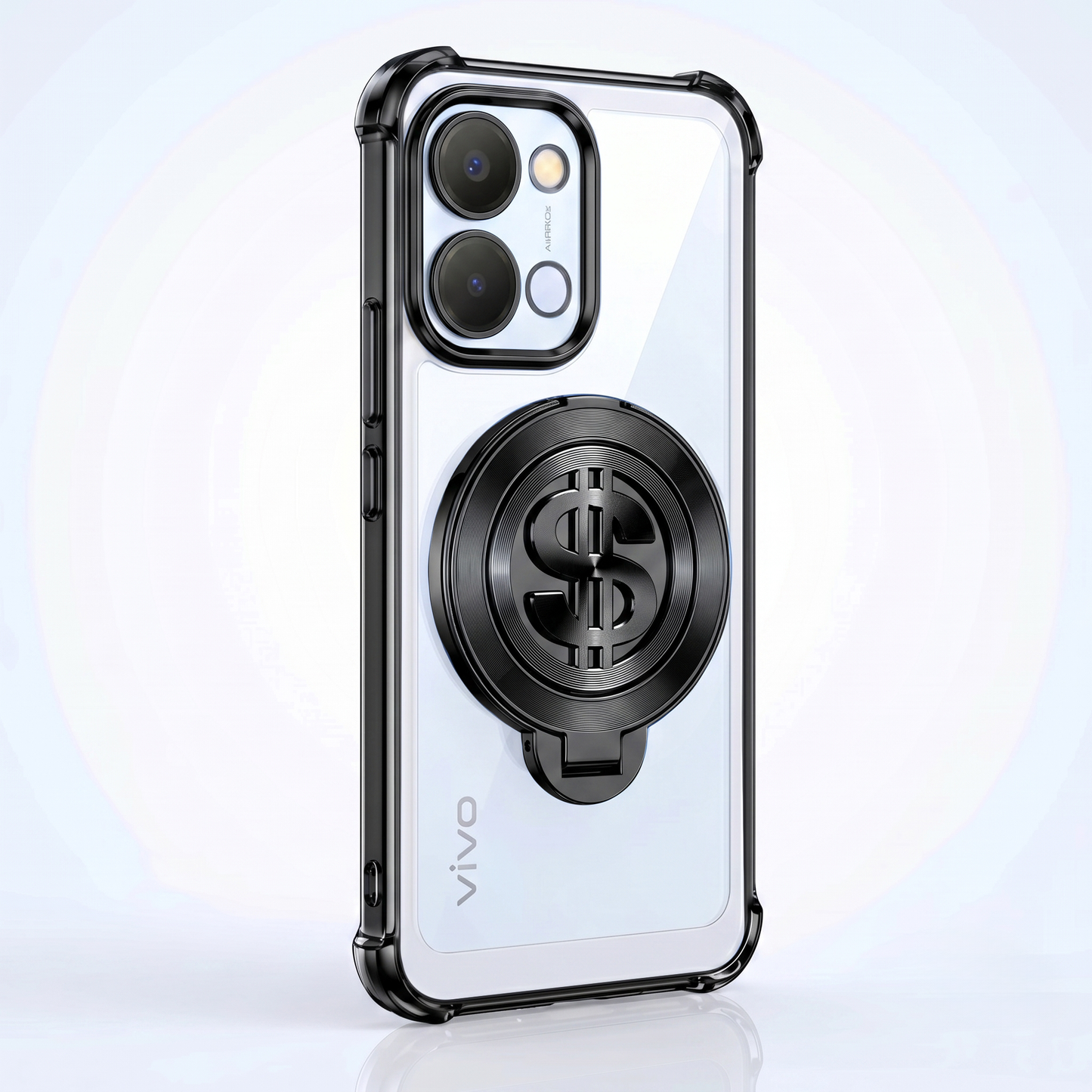 Vivo T5x 5G Four Corner Airbags 100% Original Astro Money Magnet Rotating Dollar Case