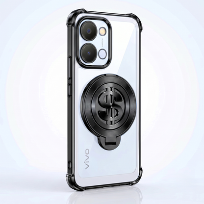 Vivo T5x 5G Four Corner Airbags 100% Original Astro Money Magnet Rotating Dollar Case
