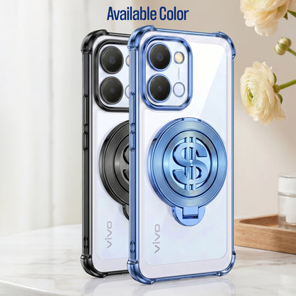 Vivo T5x 5G Four Corner Airbags 100% Original Astro Money Magnet Rotating Dollar Case
