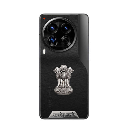 Tecno Camon 30 Premier 5G Compatible Satyamev Jayate 3D Metal Emblem Sticker