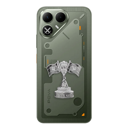 Tecno Pova 8 5G Compatible Satyamev Jayate 3D Metal Emblem Sticker
