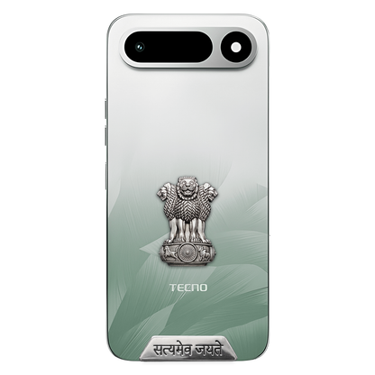 Tecno Pop X 5G Compatible Satyamev Jayate 3D Metal Emblem Sticker