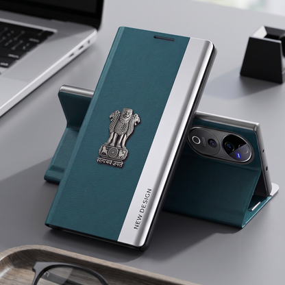 Vivo V40 Pro 5G Satyamev Jayate Flip Leather Case