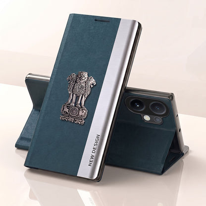 Vivo V60 5G Satyamev Jayate Flip Leather Case