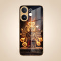Vivo V60e 5G Lord Narasimha Gold Electroplated Glass Phone Back Case