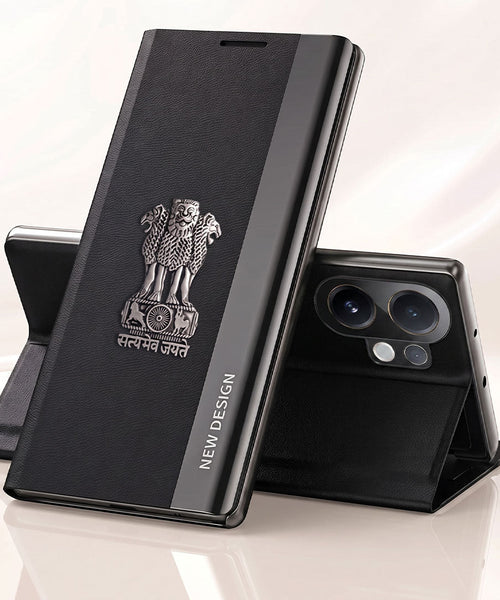 Vivo V60 5G Satyamev Jayate Flip Leather Case